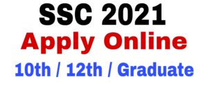 SSC 3261 Selection Posts Recruitment 2021 Online Apply