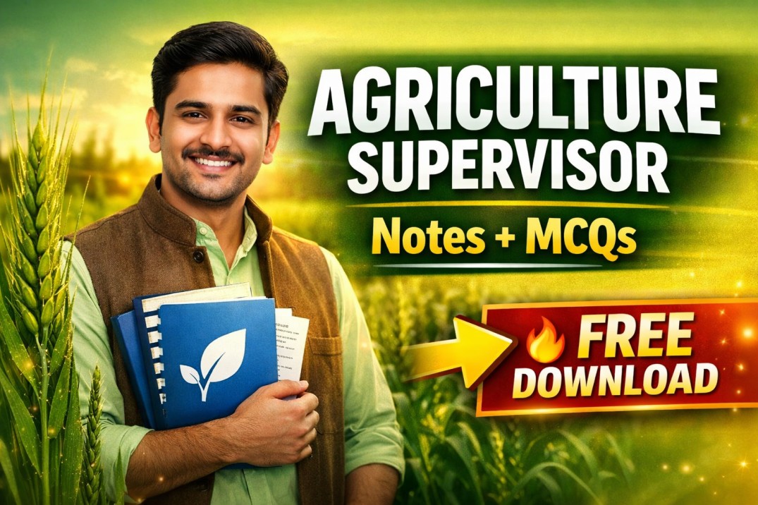 agriculture supervisor rajasthan gk notes