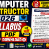 Computer Instructor 2026 Syllabus PDf