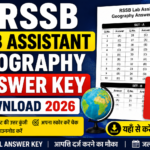 RSSB Lab Assistant Geography Answer Key Download 2026